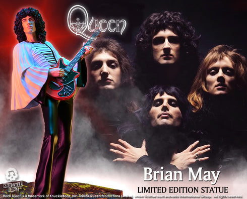 Knucklebonz Queen Rock Iconz Brian May II (Sheer Heart Attack Era) Statue